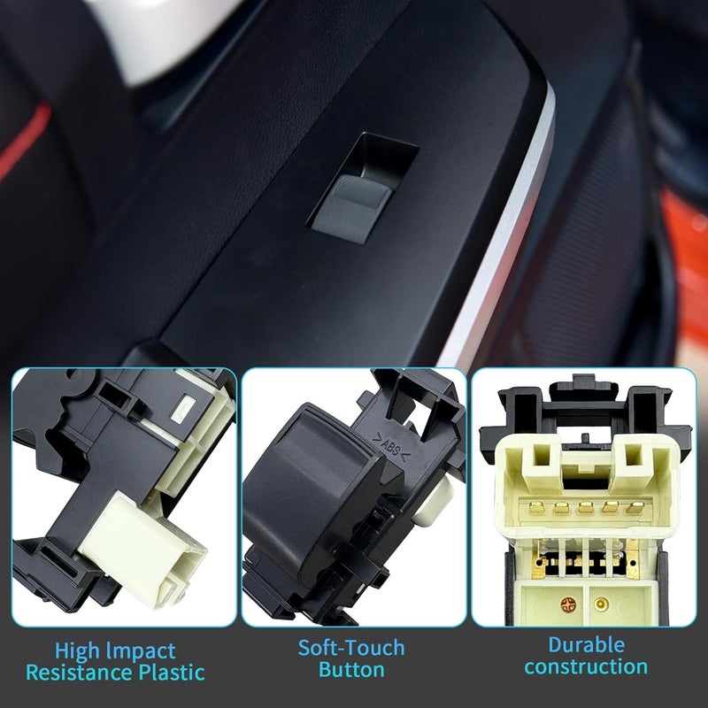 BELGEMAY Passenger-Side Window Switch (Fits Front & Rear Passenger) - Fits 07-21 Toyota Tundra/Sequoia - W/Pry Tool​ - Image 3